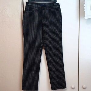 Apt. 9. Women's Black and White Striped Pants. Sz 4p